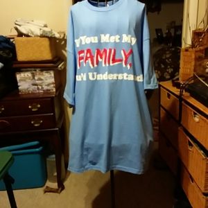 Women's 2x blue t shirt